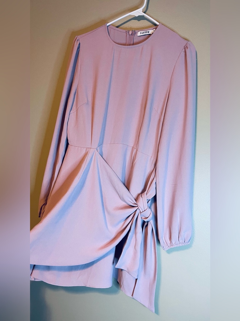 Farrow Knot Front Long Sleeve Mini Dress - Picture 4 of 11